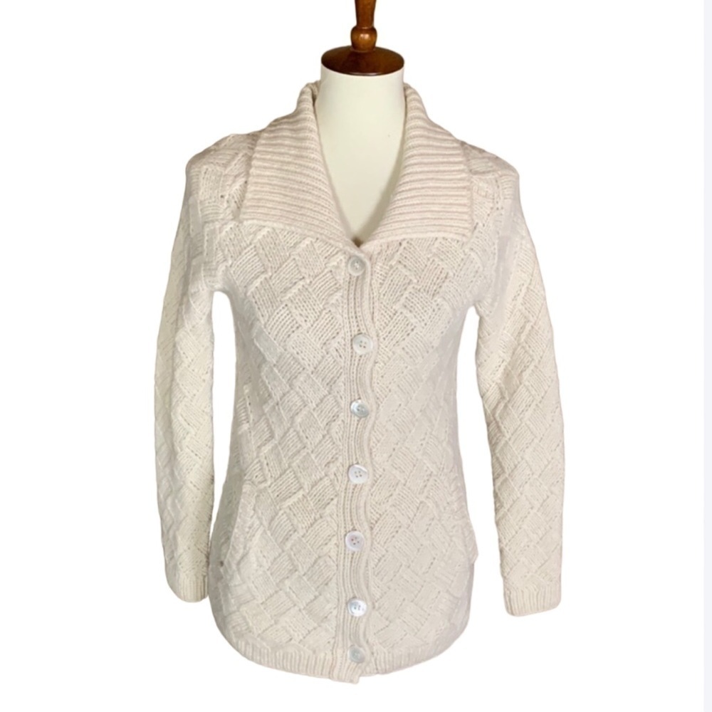 Express hand knit wool and alpaca blend cardigan sweater Size Medium